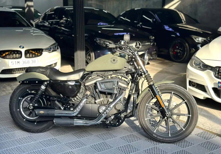 Harley Davidson Sportster Iron 883cc Deadwood Green Odo 7k miles